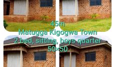 2 Bedrooms House For Sale In Kigogwa Town Matugga On 50x50ft Plot At 45m