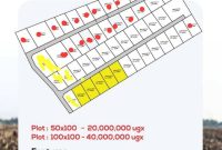 50x100ft Plots Of Land For Sale In Kasanje At 20m Shillings