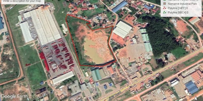 10 acres of land for sale in Namanve Industrial Area at 350m Per Acre