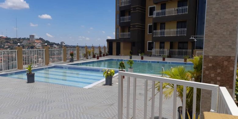 2 bedrooms furnished apartments for rent in Kololo with pool at 1,500 USD per month