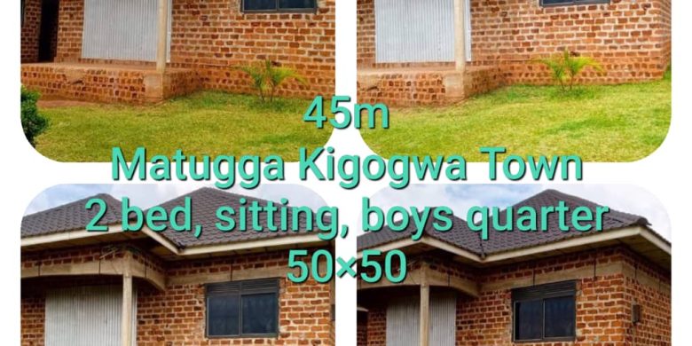 2 Bedrooms House For Sale In Kigogwa Town Matugga On 50x50ft Plot At 45m